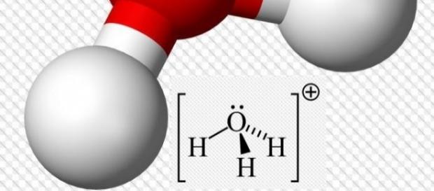 Hydronium-ion 3D balls, Wikimedia Commons wikipedia Hydronium-ion 3D balls, Wikimedia Commons wikipedia