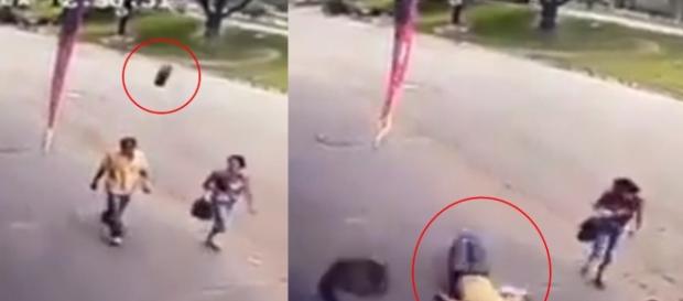 Pneu atingiu homem em Ipatinga, Minas Gerais Pneu atingiu homem em Ipatinga, Minas Gerais