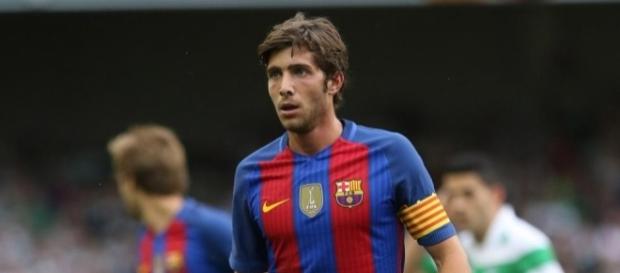 Sergi Roberto espera un cambio de posición Sergi Roberto espera un cambio de posición