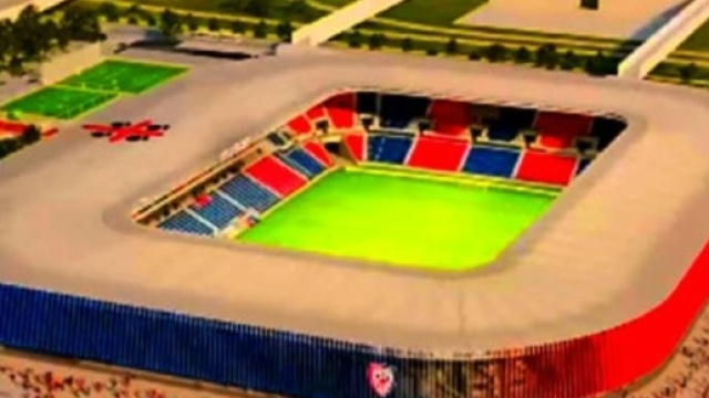 Un progetto del nuovo stadio del Cagliari