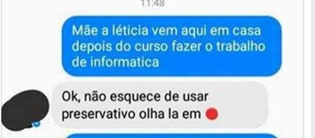 Filho se surpreende com mensagem da mãe Filho se surpreende com mensagem da mãe