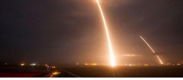 Space X's Falcon 9 rocket launched from Cape Canaveral ... - dailymail.co.uk Space X's Falcon 9 rocket launched from Cape Canaveral ... - dailymail.co.uk