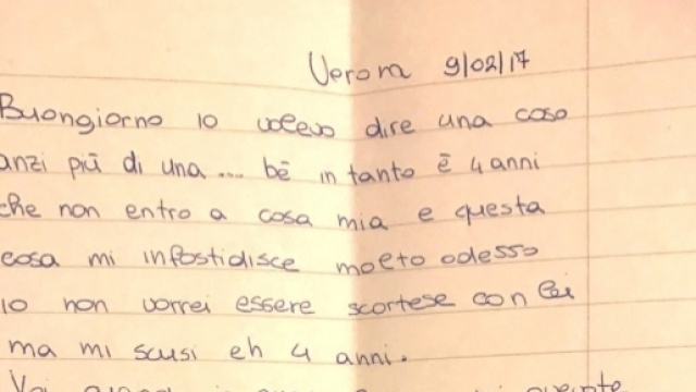 La lettera di Giovanna (nome di fantasia)