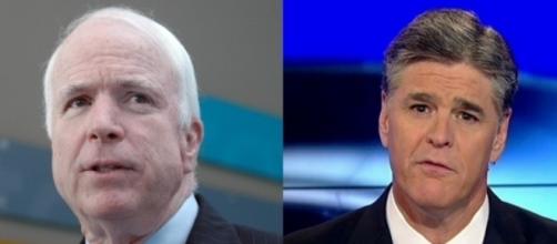 John McCain and Sean Hannity, via Twitter