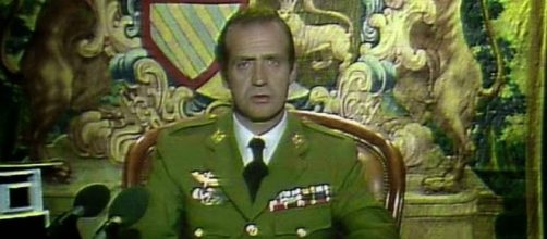 El Rey emérito en una de las apariciones en RTVE el 23F