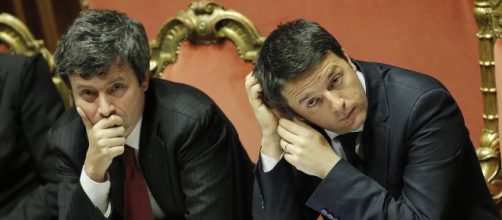 Il ministro Orlando insieme a Matteo Renzi (fonte huffington post)