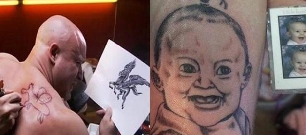 Algumas pessoas acabaram escolhendo o profissional errado para fazer suas tatuagens Algumas pessoas acabaram escolhendo o profissional errado para fazer suas tatuagens