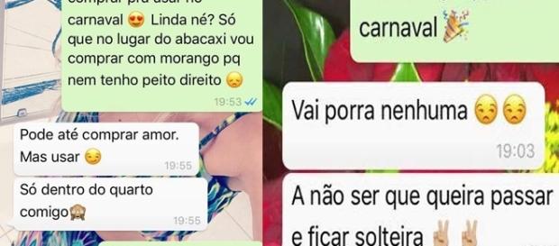 Alguns namorados estão ficando exaltados com a brincadeira Alguns namorados estão ficando exaltados com a brincadeira