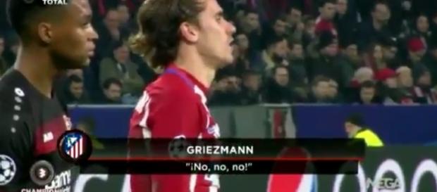 Antoine Griezmann en plein match Antoine Griezmann en plein match