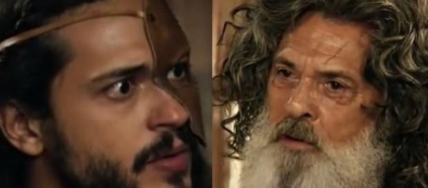 Tobias e Quemuel na novela 'A Terra Prometida' (Divulgação/Record) Tobias e Quemuel na novela 'A Terra Prometida' (Divulgação/Record)