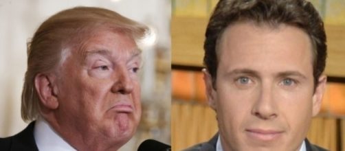 Donald Trump and Chris Cuomo, via Twitter