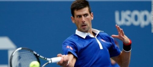 Novak Djokovic hitting forehand during the US Open. - CNN.com - cnn.com (Taken from BN Library)
