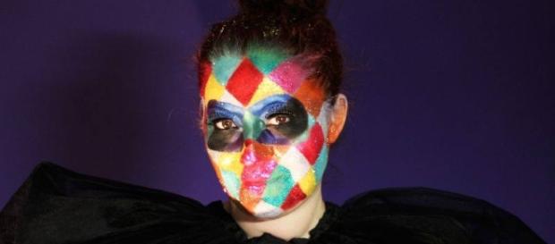 Rossella Regina in versione Arlecchino per Carnevale 2017 Rossella Regina in versione Arlecchino per Carnevale 2017