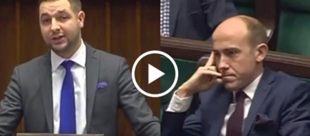 Wiceminister sprawiedliwości Patryk Jaki twardo bronił swoich racji. Wiceminister sprawiedliwości Patryk Jaki twardo bronił swoich racji.