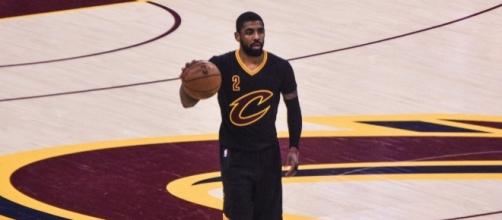 Kyrie Irving and the Cavs host the Chicago Bulls in NBA action Saturday night. [Image via Flickr Creative Commons]