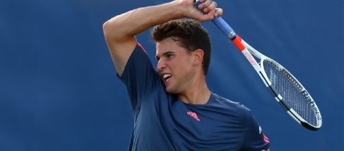Dominic Thiem hitting a forehand during a tournament. Babolat - Tennis - Dominic Thiem - babolat.com (Taken from BN Library)