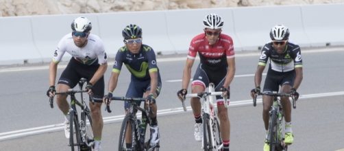 Quintana e Contador all'Abu Dhabi Tour - Foto Ansa-Peri/Bazzi