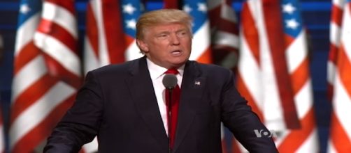 Trump devant la convention nationale républicaine le 22 juillet 2016