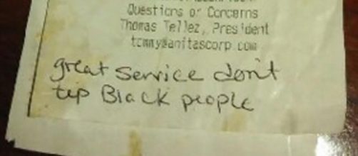 Waitress at Virginia restaurant finds racist note on receipt: 'Don ... - nationalpost.com