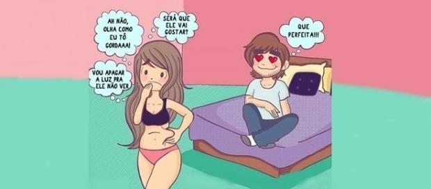 O que os homens reparam nas mulheres na cama. O que os homens reparam nas mulheres na cama.