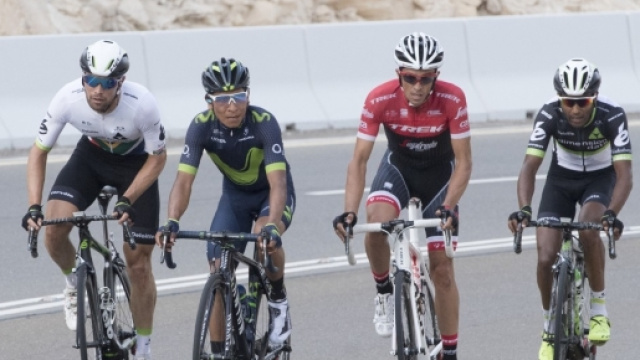 Quintana e Contador all'Abu Dhabi Tour - Foto Ansa-Peri/Bazzi