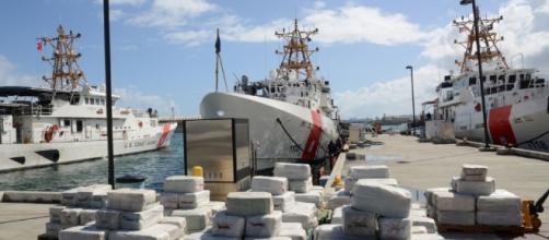 Some of the $125 million worth of cocaine seized by the Coast Guard from a fishing vessel. -- Photo from, used with permission of U.S. Coast Guard