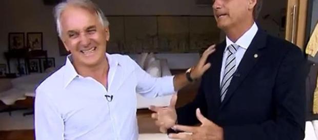 Bolsonaro e Otávio Mesquita já se encontraram em algumas entrevistas Bolsonaro e Otávio Mesquita já se encontraram em algumas entrevistas