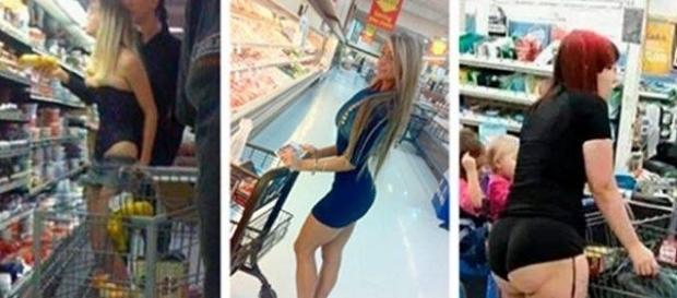 Essas pessoas escolheram as melhores roupas para ir às compras Essas pessoas escolheram as melhores roupas para ir às compras