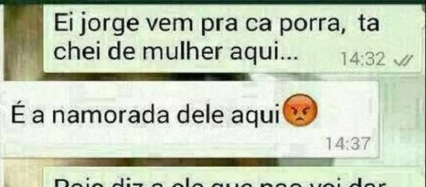 Jorge vai pensar duas vezes antes de enviar mensagem novamente para amigo Jorge vai pensar duas vezes antes de enviar mensagem novamente para amigo