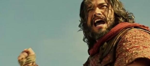 Josué na novela 'A Terra Prometida' (Divulgação/Record) Josué na novela 'A Terra Prometida' (Divulgação/Record)