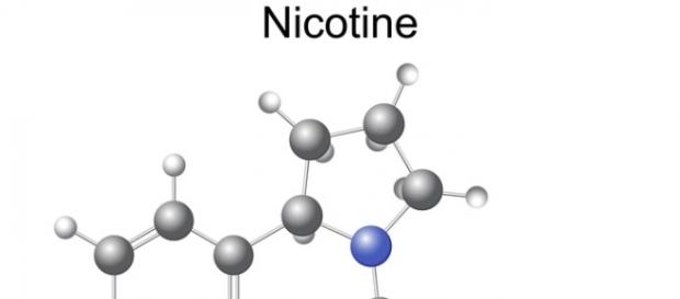Lizenz Fotolia / Urheber: logos2012 / Structural chemical formula and model of nicotine Lizenz Fotolia / Urheber: logos2012 / Structural chemical formula and model of nicotine
