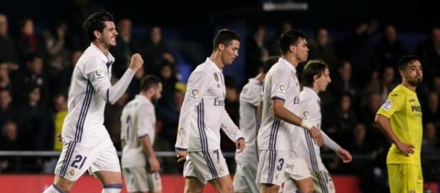 Morata celebra el gol de la victoria Morata celebra el gol de la victoria
