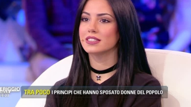 Giulia De Lellis a 'Pomeriggio Cinque'.
