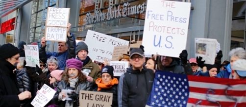 Protesters rally outside NYT in support of media | TheHill - thehill.com