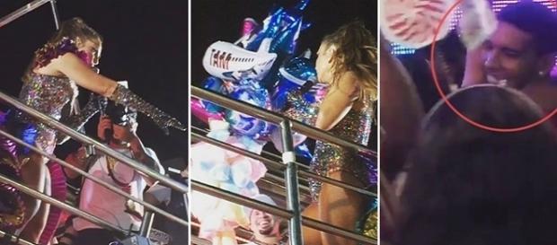 Ivete Sangalo chama vendedor de algodão doce para trio elétrico Ivete Sangalo chama vendedor de algodão doce para trio elétrico