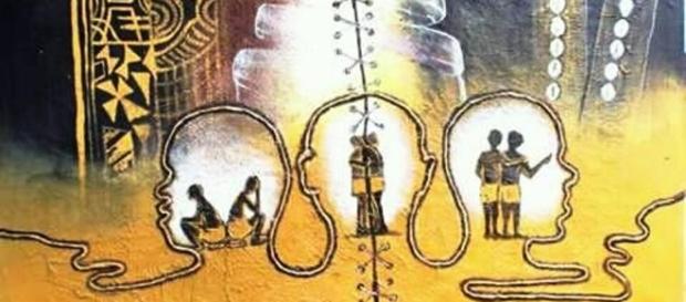 Sa célèbre oeurvre "Un et indivisible" exposée au FENAC Sa célèbre oeurvre "Un et indivisible" exposée au FENAC