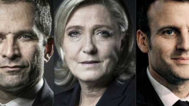 Présidentielles 2017 - Macron, Hamon , Le Pen