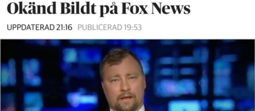 Así se hacía eco la Prensa sueca del insólito compatriota que en Fox News decía que era Consejero de Defensa y Seguridad Nacional, Nils Bildt.