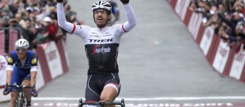 Fabian Cancellara, vincitore un anno fa della Strade Bianche - Foto Ansa-Peri