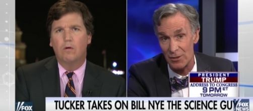 Tucker battles Bill Nye. Fox News (YouTube-Screencap)