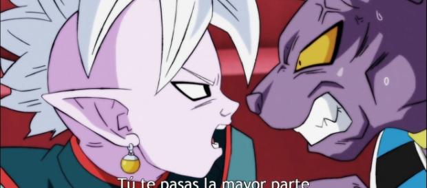Bill el destructor se enfrenta al kaioshin Bill el destructor se enfrenta al kaioshin