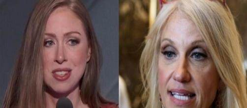 Kellyanne Conway and Chelsea Clinton, via Twitter