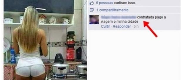 Homem procura emprego para sua prima com foto sensual. Homem procura emprego para sua prima com foto sensual.