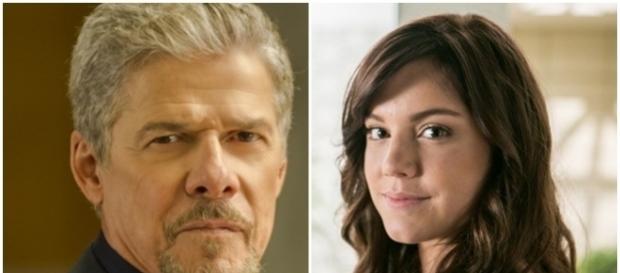 Imagem: o ator José Mayer e a atriz Alice Wegmann em 'A Lei do Amor' Imagem: o ator José Mayer e a atriz Alice Wegmann em 'A Lei do Amor'