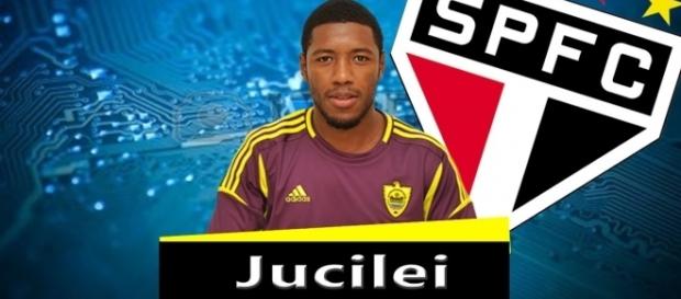 Jucilei deve vestir a camisa do Tricolor (Foto: Reprodução/São Paulo Blog) Jucilei deve vestir a camisa do Tricolor (Foto: Reprodução/São Paulo Blog)