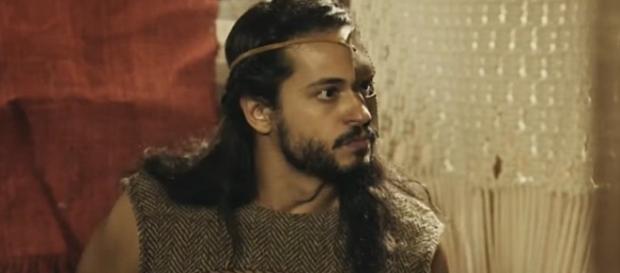 Nos próximos capítulos, Tobias será expulso de sua tenda (Foto: Reprodução/TV Record) Nos próximos capítulos, Tobias será expulso de sua tenda (Foto: Reprodução/TV Record)