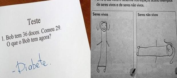 Respostas criativas em exercícios Respostas criativas em exercícios