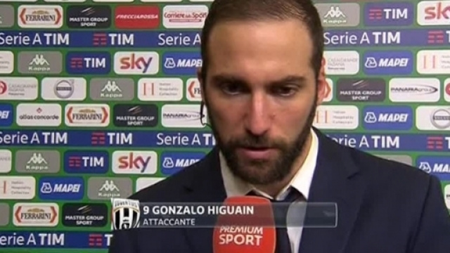 Gonzalo Higua&iacute;n, attaccante della Juventus