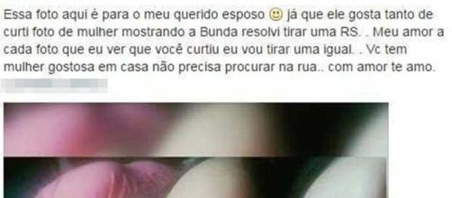 A mulher disse que o homem tinha uma companheira em casa e que ele deveria dar valor a sua esposa.