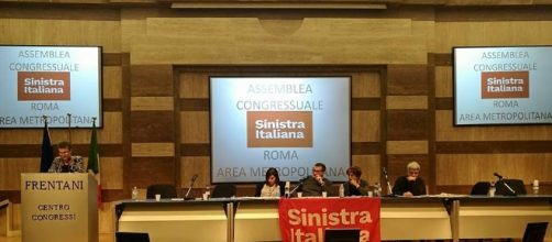 Un momento del congresso romano di Sinistra Italiana